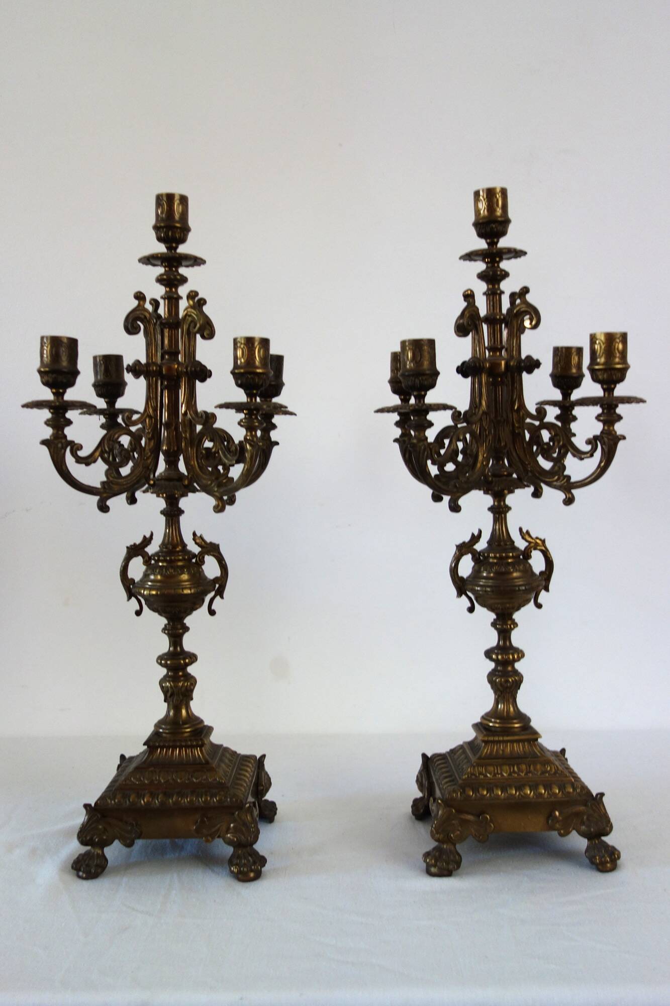 Pair of candelabra, mid-19th century