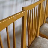 Chaises de salle à manger en bois au design du milieu du siècle, lot de 4, années 1960