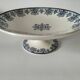 Ironstone compote by Manufacture Clairefontaine, Regency decoration, circa 1900.
