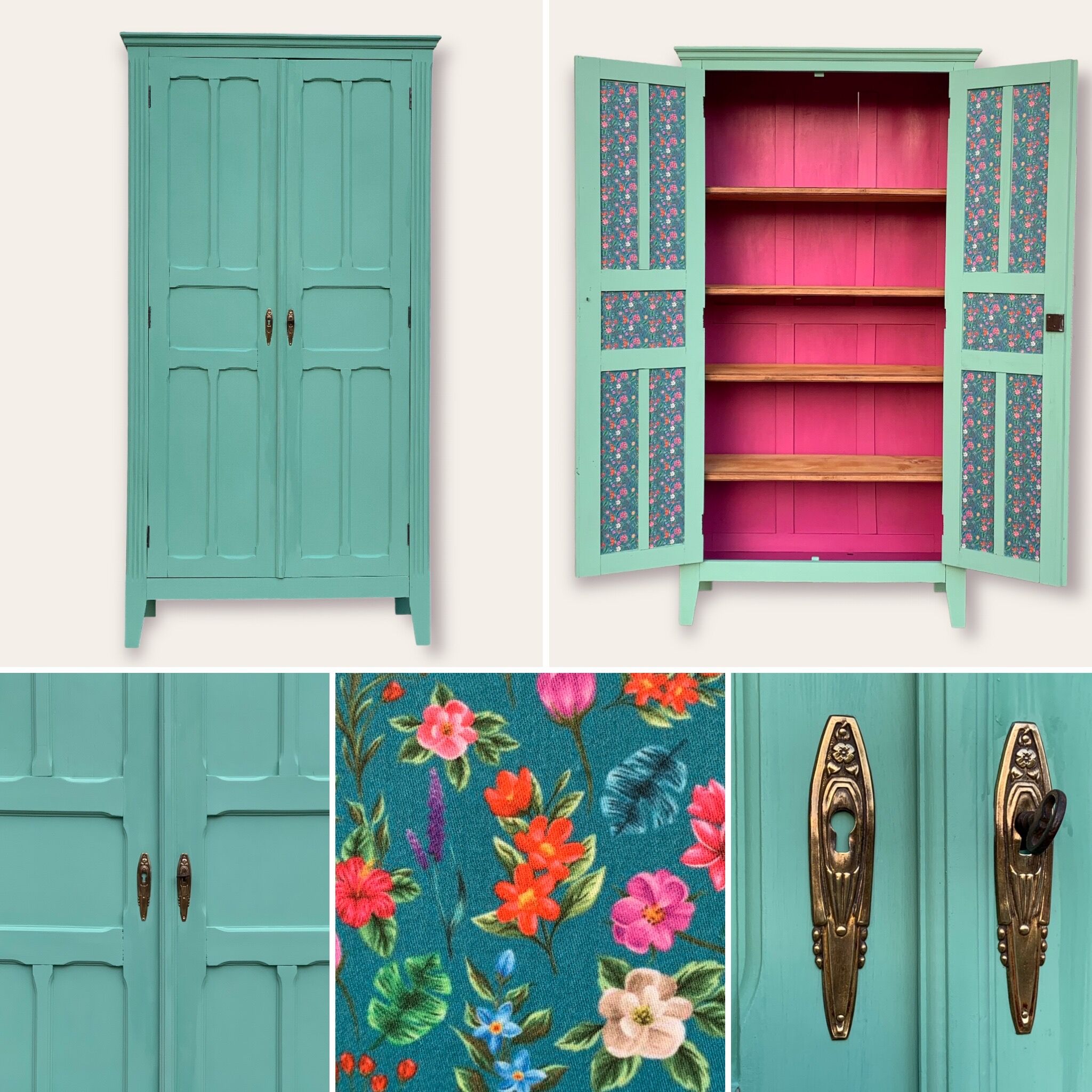 Parisian wardrobe art deco panel 1940