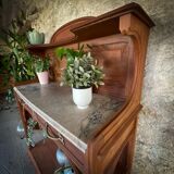 Console art nouveau en acajou massif
