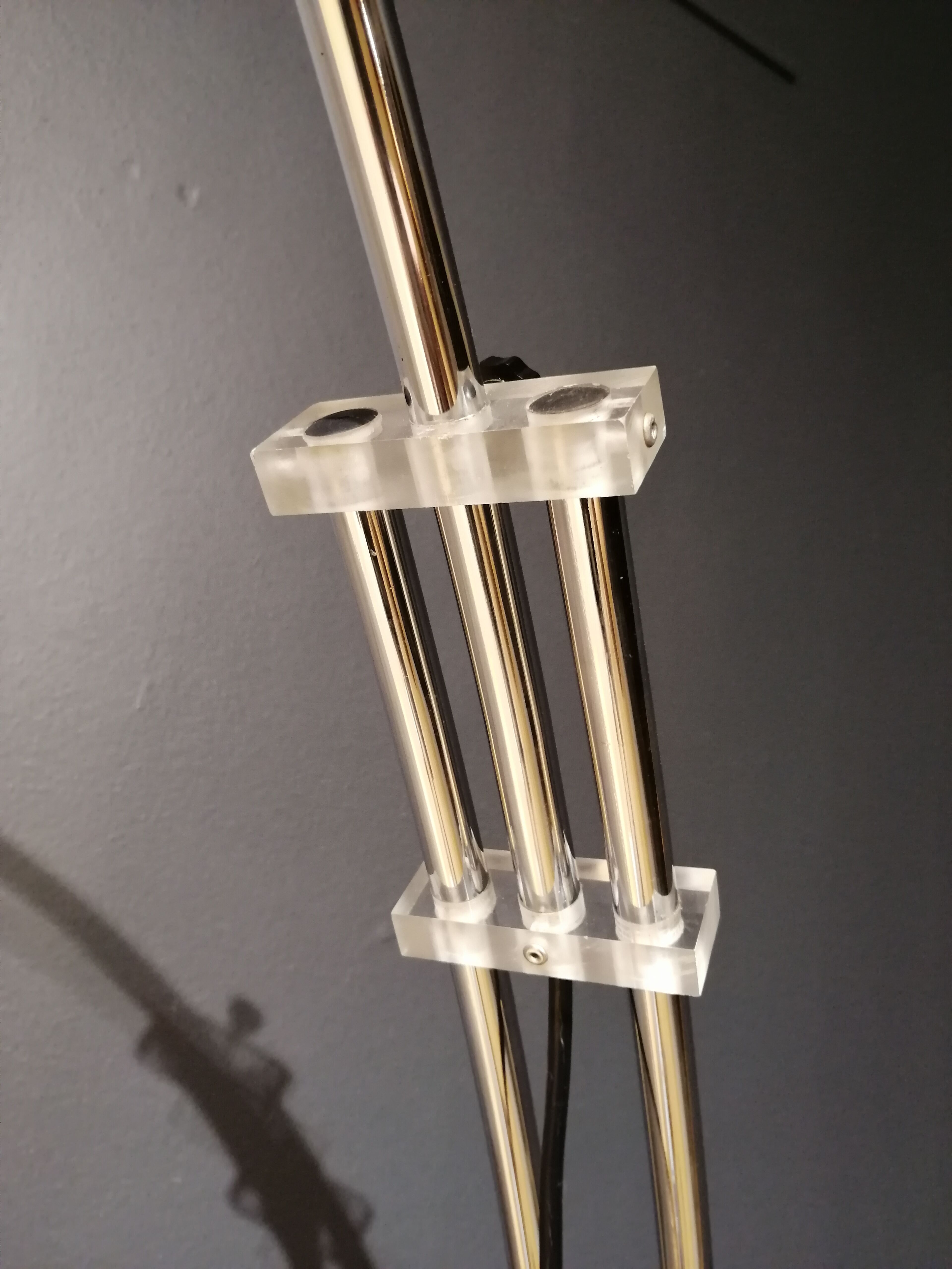 Arc floor lamp with marble foot, 60s