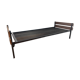 Single bed, daybed in metal and teak, Dico Holland, 1960