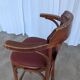 Fauteuil de bar de style Thonet Irish Pub / Siège en simili cuir rouge, milieu du siècle