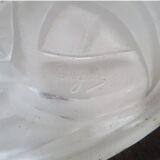 Art Deco chandelier signed Degué – wrought iron and moulded glass