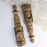 2 antique bronze furniture ornaments, furniture decoration, furniture legs,