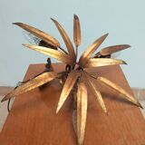 Golden leaf chandelier