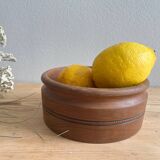 Vintage teak cup / empty pocket
