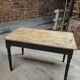 Louis Philippe style 1900s bistro farmhouse table with swivel legs
