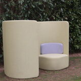 Pair of armchairs back high Shuffle design