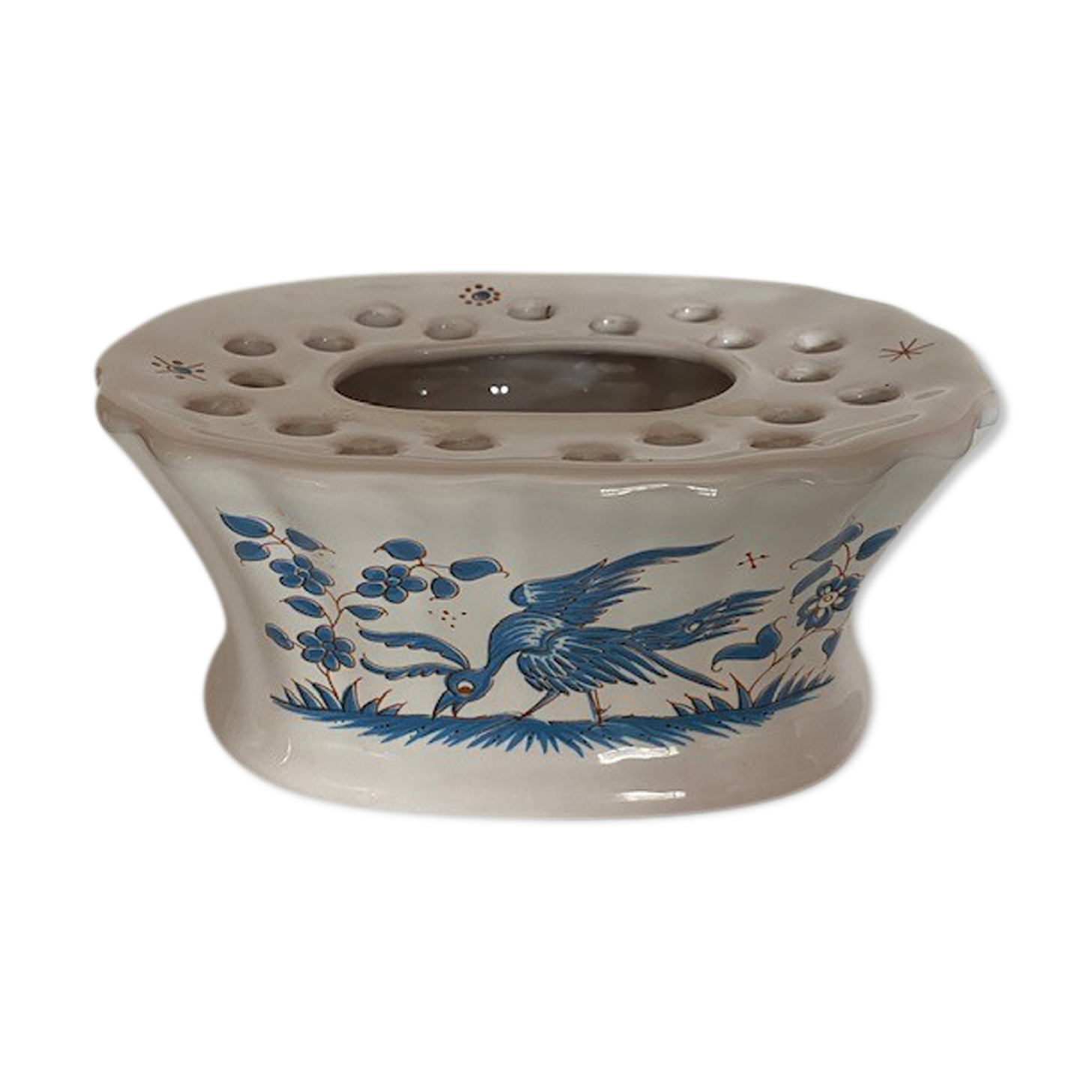 Vasque Pique Flowers Ceramic decoration decor Moustiers G. F.