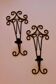 Pair of vintage black metal sconces