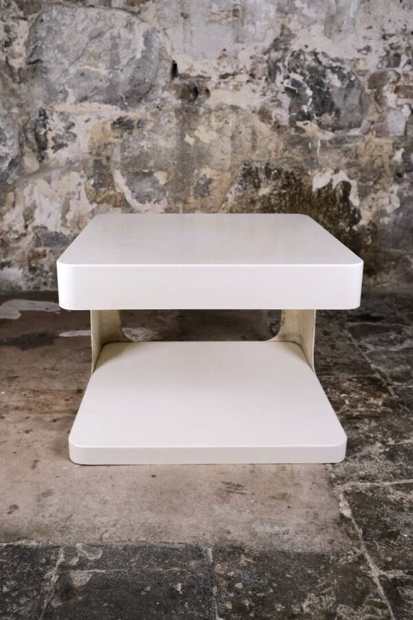Grande table d'appoint, Valérie Doubroucinskis pour Rodier, 1970s