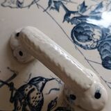 antique soup tureen Terre de Feu 1920/1930 with a decoration of birds and insects