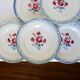 6 assiettes plates de Digoin Sarreguemines modèle Nina Rosa 210419