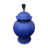Pied de lampe bleu  H54 cm