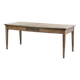 Antique French oak dining table for 6 to 8 people with a baguette drawer