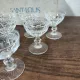 Set of 6 crystal digestif glasses from Saint Louis Trianon.