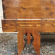 Former large wedding chest, solid wood, mid 19th century