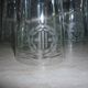Old sandblasted glasses with laurel wreaths x6