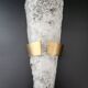Applique vintage 1960 bronze & verre