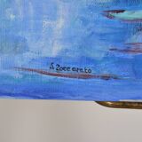 Huile sur toile nénuphars