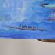 Oil on canvas water lilies