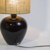 Black ceramic lamp