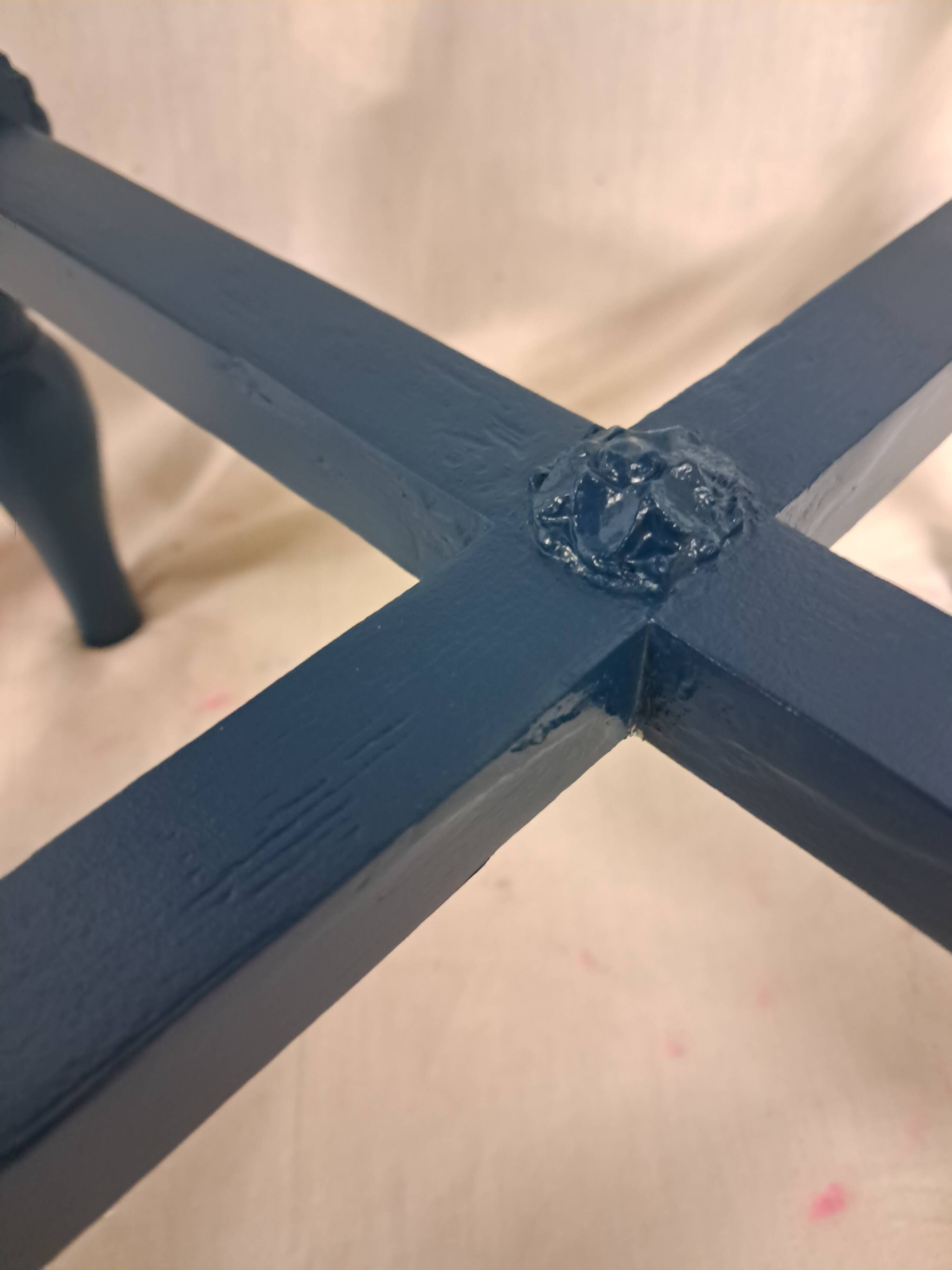 Napoleon III Modernized Guéridon Table in Blue