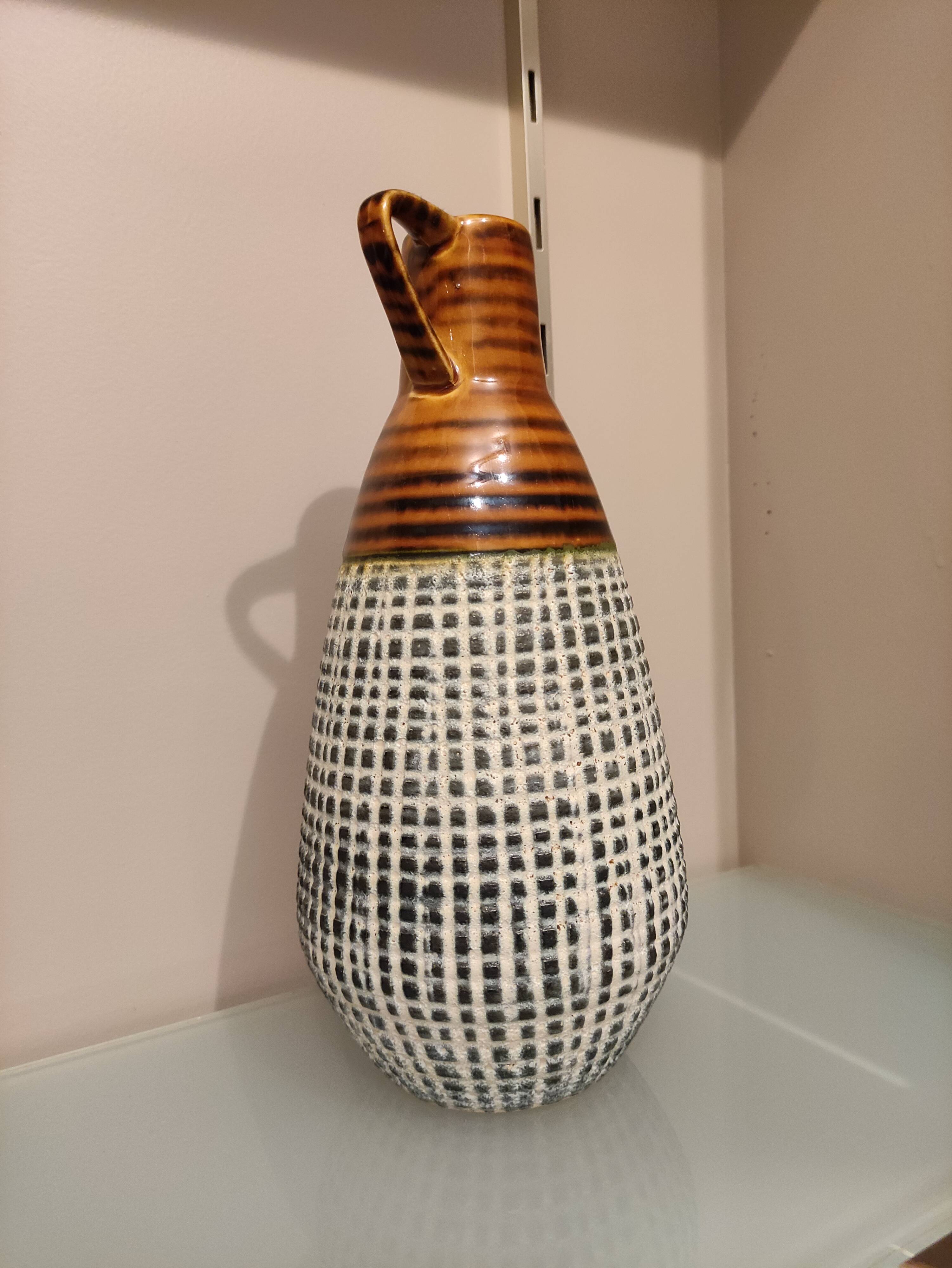 Vintage West Germany ceramic vase signed numbered