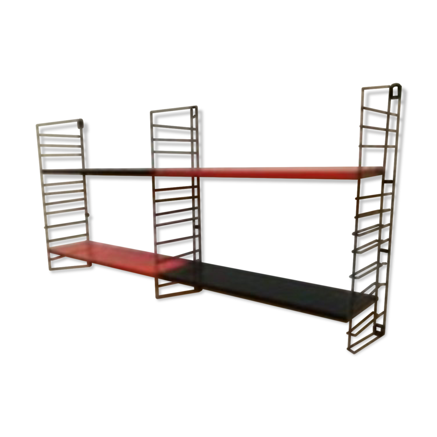 Tomado double-width wall shelf