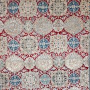 Tapis vintage noué main en laine vierge et soie, années 1960