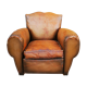 Leather club chair