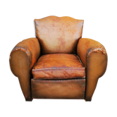 Leather club chair