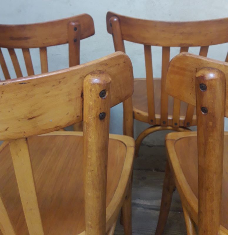 Series of 4 Luterma bistro chairs