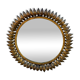 1950s Italian wrought iron sun mirror