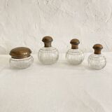 Set / Toiletries / Chiseled crystal bottles, 1920s