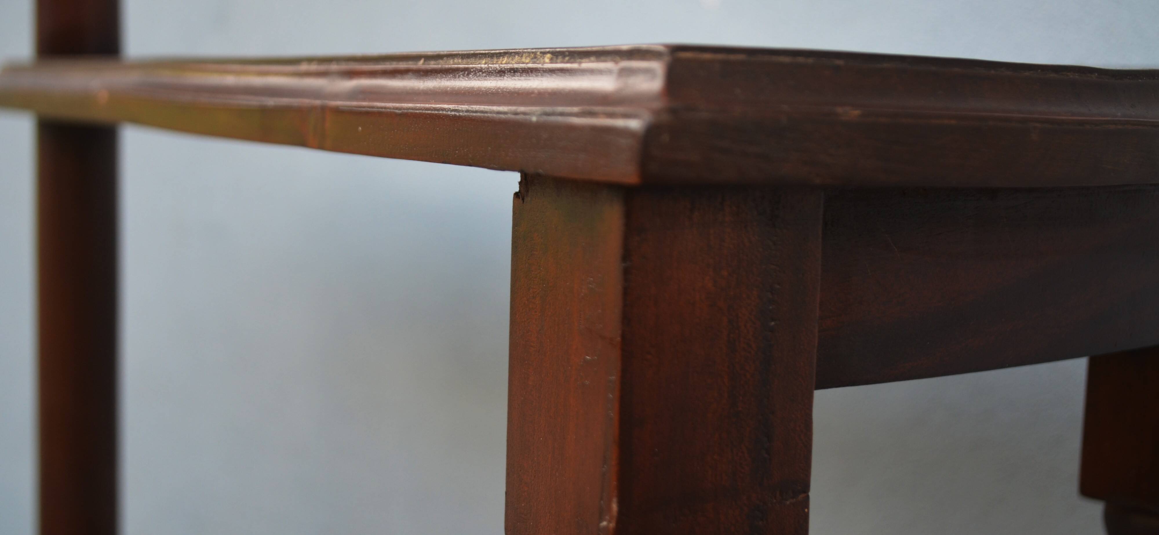 Spiral staircase for library made of mahogany wood
