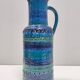 Vase pichet en céramique bleue de Rimini par A. Londi et F. Montelupo pour Bitossi