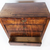 Empire chest of drawers with four drawers of mahogany, 1840s