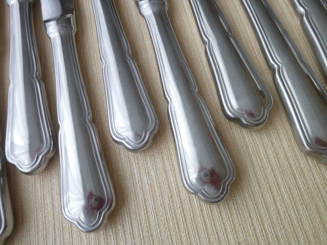 Coffret de 12 couteaux de table en acier inoxydable monobloc Guy Degrenne