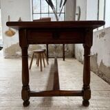 XXL table in solid dark walnut 3m
