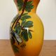 Vase faïence Tess Vallauris, décor oliviers et cigale