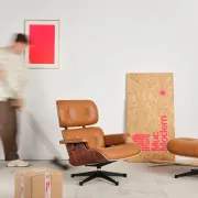 Lounge Chair and ottoman in rosewood by Charles & Ray Eames, Vitra