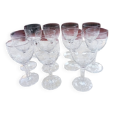 11 40s stemmed glasses
