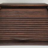 Solid wood writing with vintage curtain