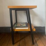 Industrial style metal bedside table