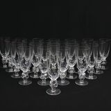 23 Flûtes En Cristal Modèle Clos Vougeot Lalique
