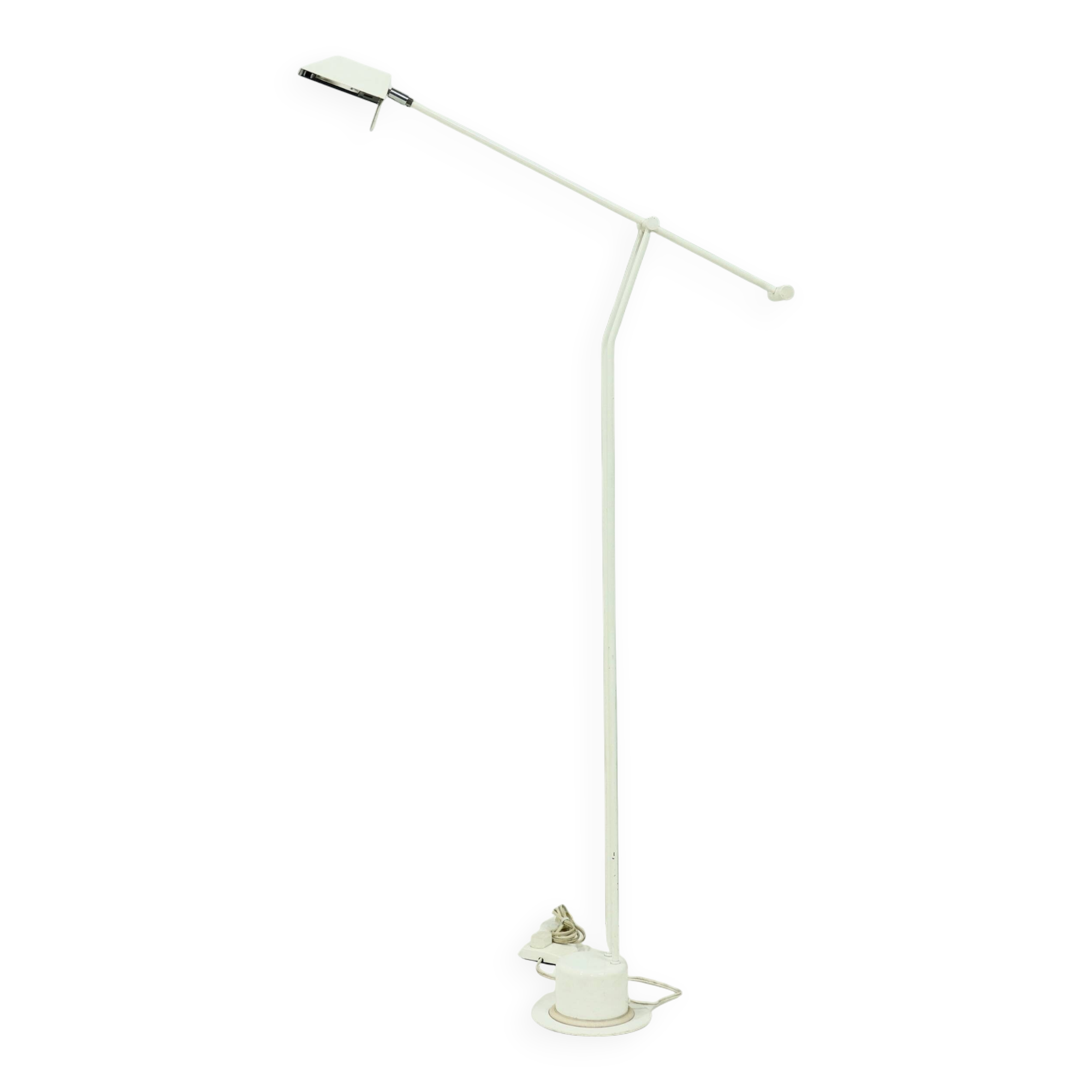 Lampadaire post-moderne à contrepoids des années 1980