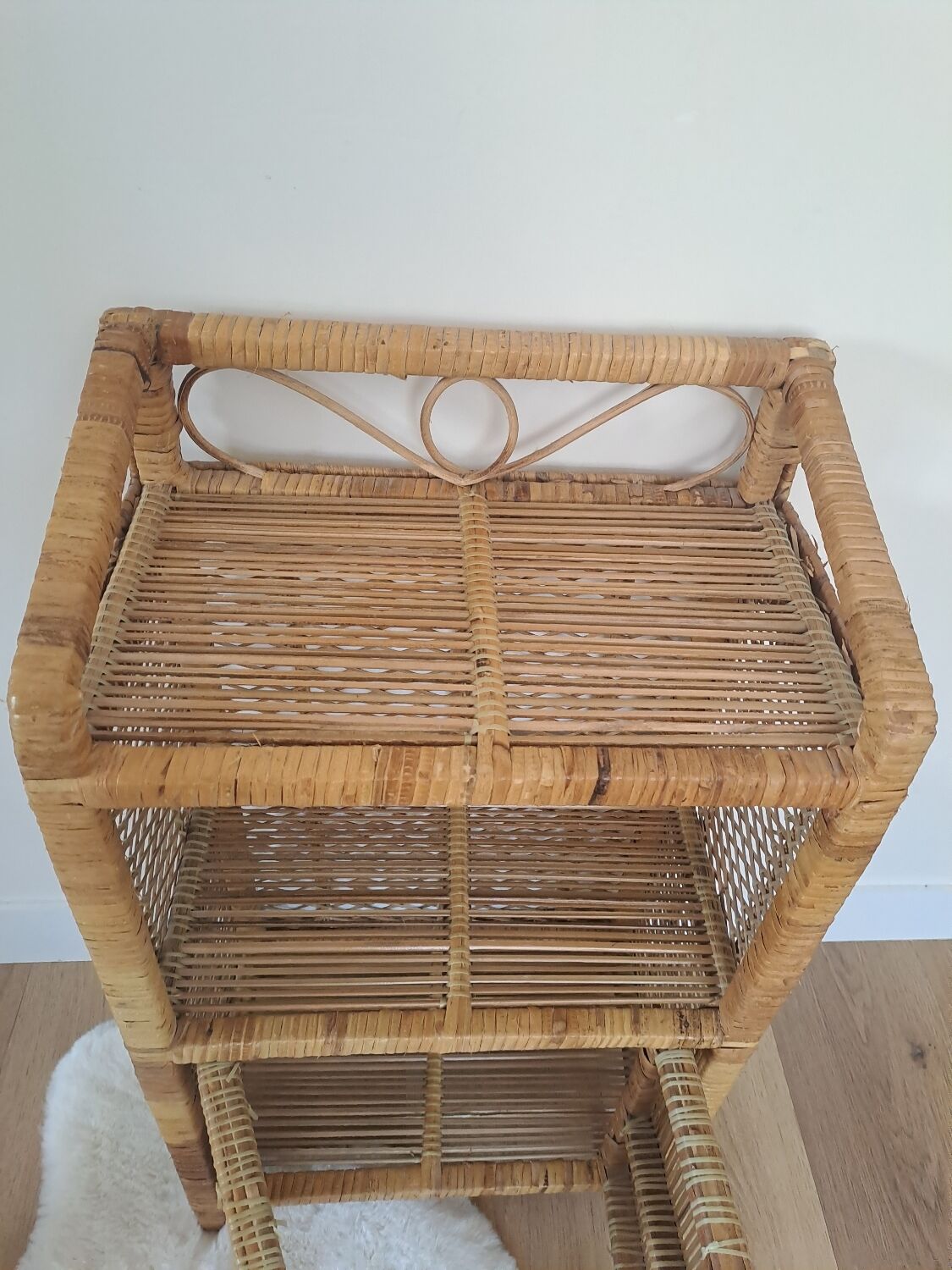 Rattan shelf/cabinet